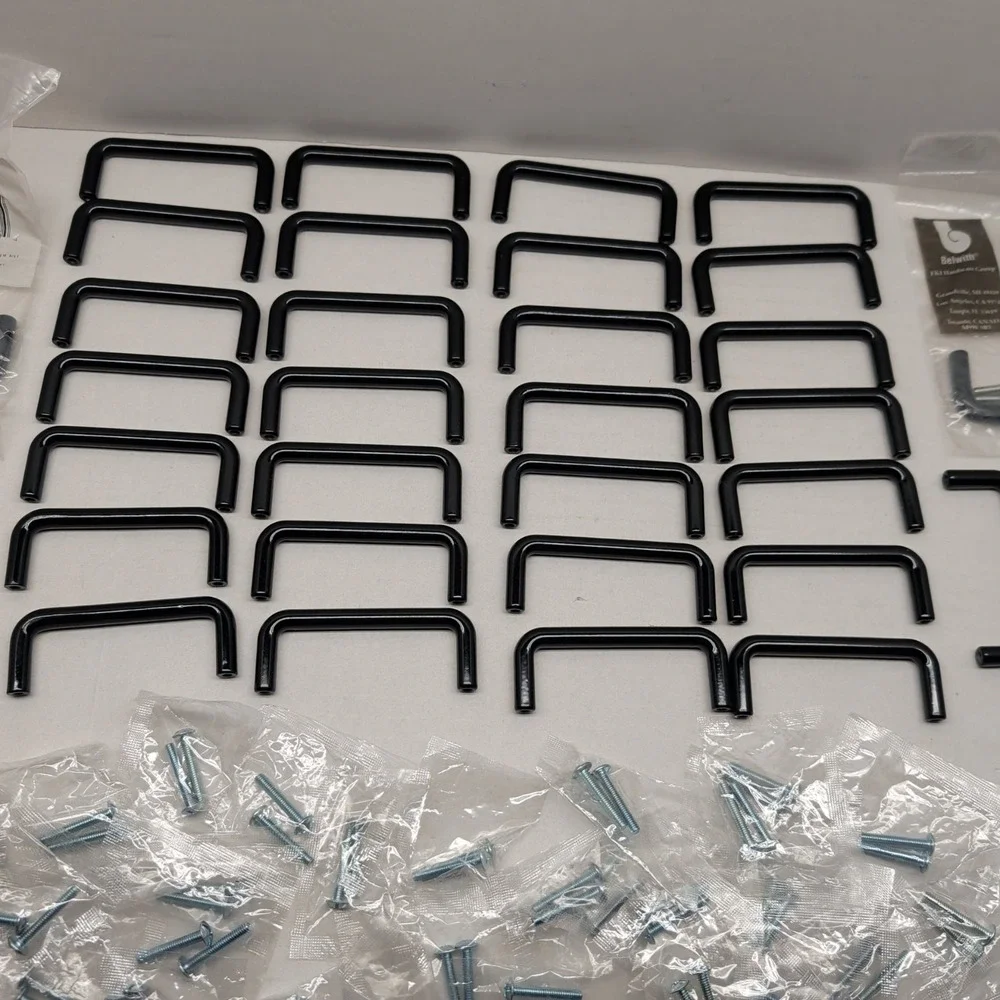 Lot of 33 Belwith Black Cabinet Drawer Pull Handle 3